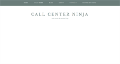 Desktop Screenshot of callcenterninja.com