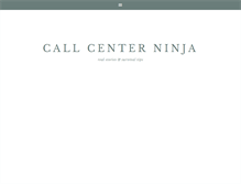 Tablet Screenshot of callcenterninja.com